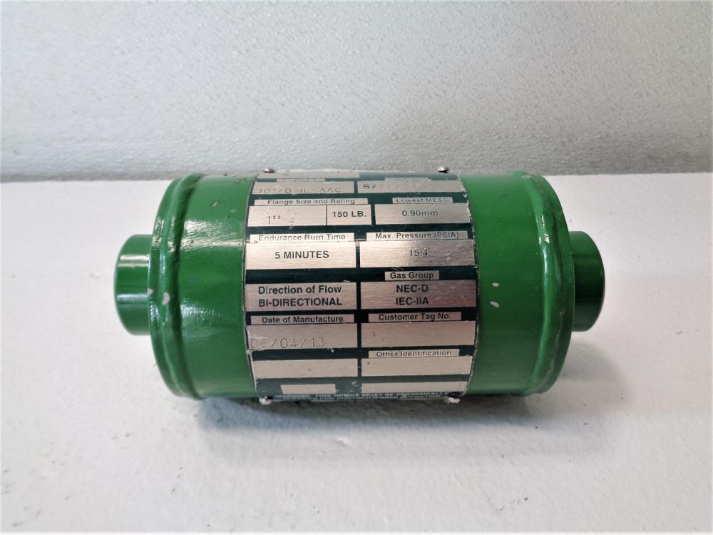 Enardo 1" Threaded In-Line Flame Arrestor 301/D-IL-AAC